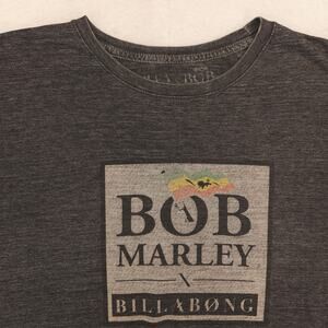 Bob Marley Band Short Sleeve Graphic Pullover T Shirt Mens Size XL Gray